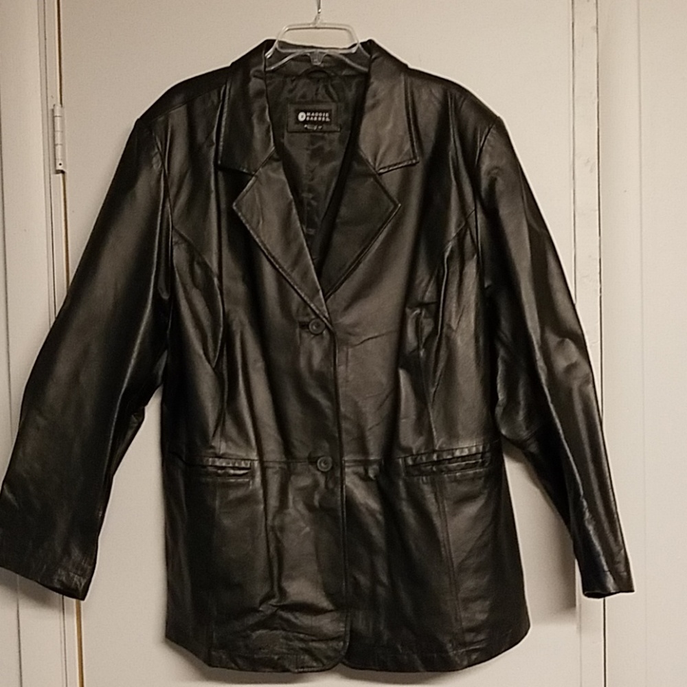 NWOT!!  Maggie Barnes Genuine Leather Jacket